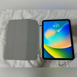 iPad 10th Generation with case and Apple Pencil